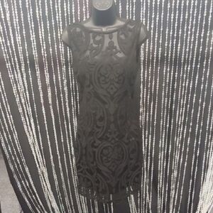 Chic Black Lace Mini Dress